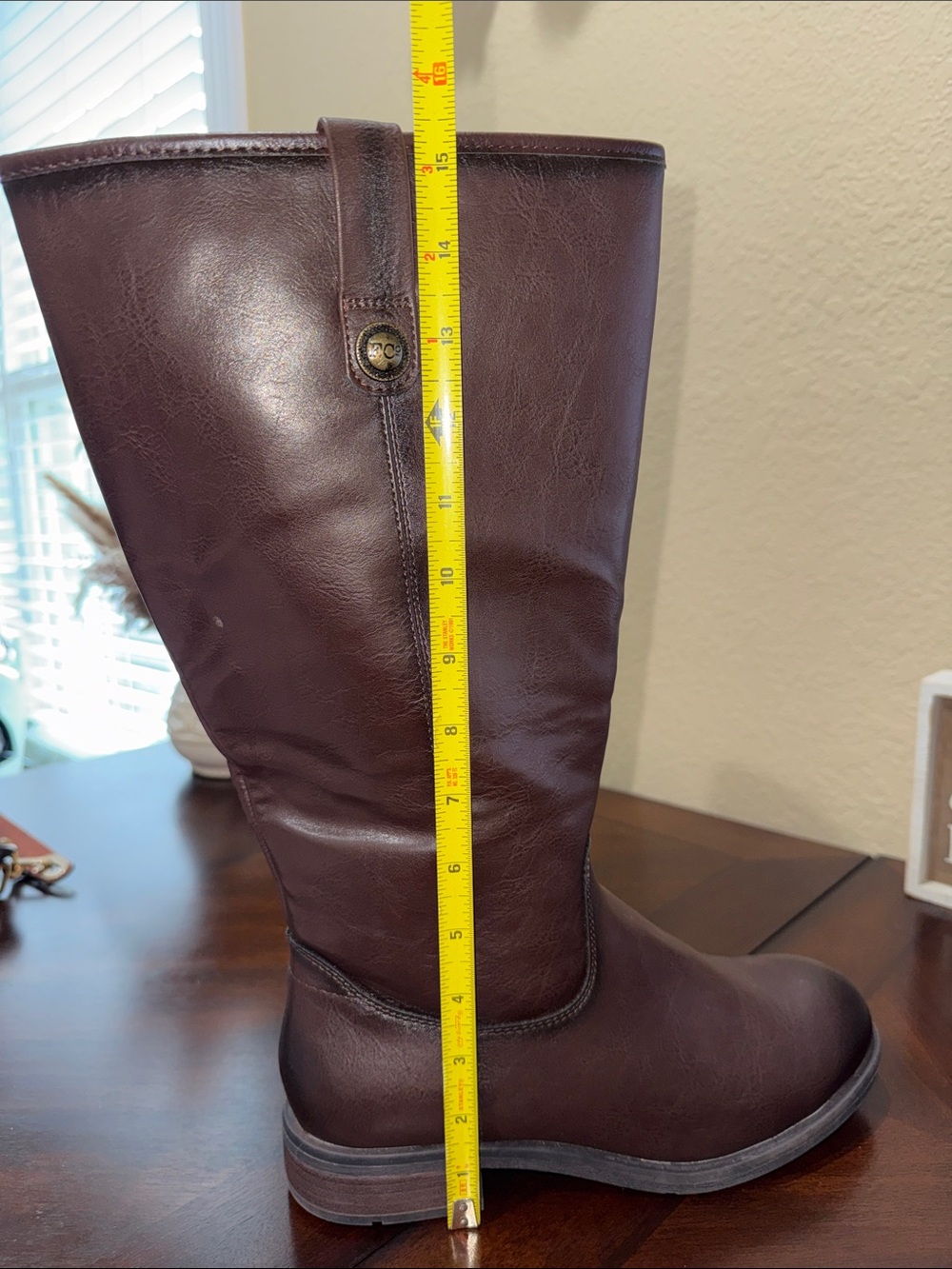 FRYE AND CO. Wide Calf Charlize Women's Tall Riding Boots Dark Brown size 9 - Picture 12 of 14